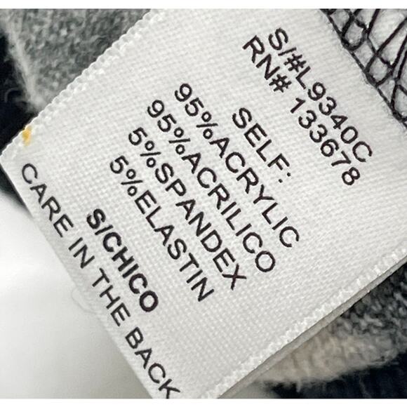 Love Tree Cardigan Sweater Size S Black White Striped Long Sleeve Button Up Y2K - Picture 4 of 5